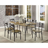 Banbury 7 Pc. Dining Table Set Model Cm3279T-60-7Pk-Chair By Furniture Of America